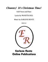Chantez! It's Christmas Time! SAB choral sheet music cover